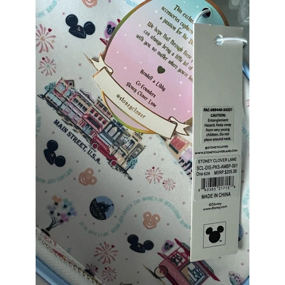 Disney Parks X Stoney Clover Lane Main Street USA Backpack NWT Mickey Mouse SCL